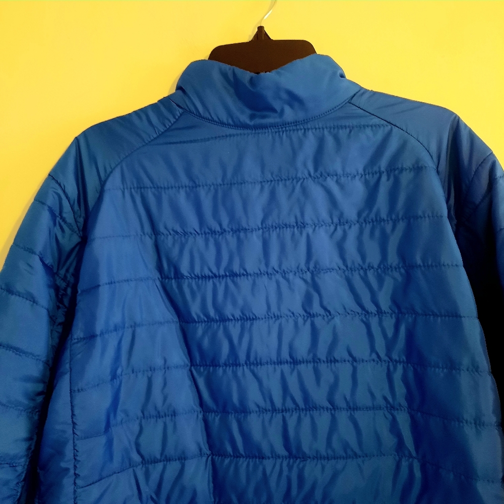 Mens Blue Puffer Jacket Size Large - Picture 4 of 12